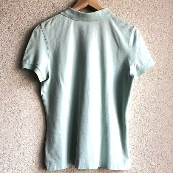 Talbots Light Mint Green Polo Shirt - Medium - Picture 2 of 5